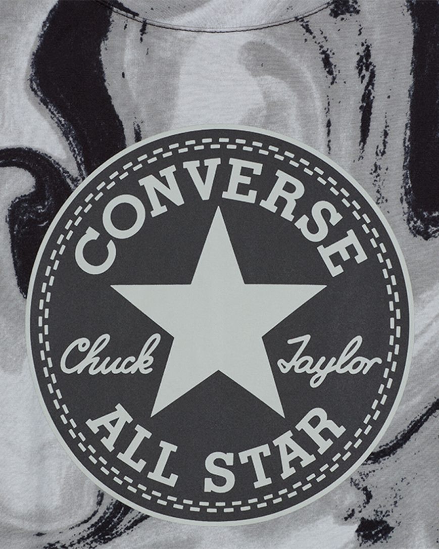 Camiseta Converse Dye Printed Chuck Taylor Patch Boxy Menina Pretas | PT Z0734P1